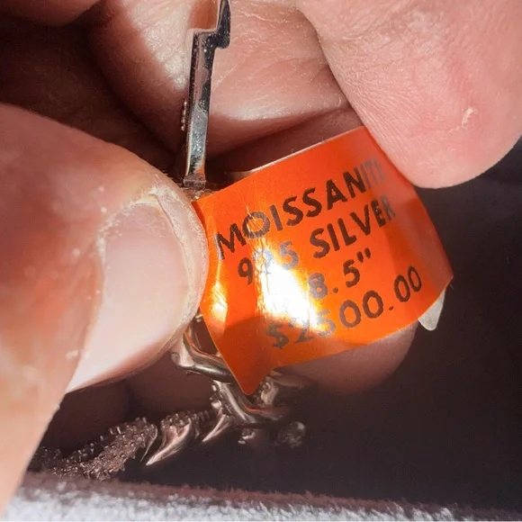 MOISSANIT  925 SILVER Monaco 8.5in bracelet 7.00CTW  $2500.00 - Picture 4 of 7